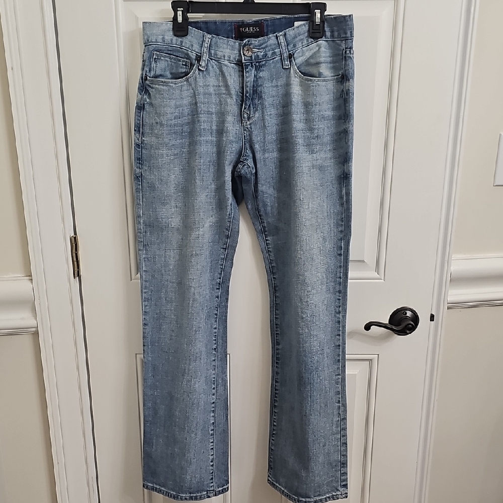 Guess Light Blue Relaxed Boot Men's Jeans-Marcus Fit
